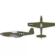   Eduard Accessory P-51B US national insignia for Eduard 1:32 (JX353)