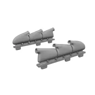   Eduard Accessory Spitfire Mk.Vb w/ rounded exhausts for Eduard 1:72 (SIN67237)