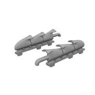   Eduard Accessory Spitfire Mk.Vb w/ fishtail exhausts for Eduard 1:72 (SIN67238)