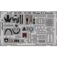   Eduard Accessory Mirage F.1 interior for Special Hobby 1:72 (SS559)
