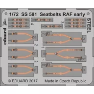 Eduard Accessory Seatbelts RAF early STEEL 1:72 (SS581)