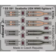   Eduard Accessory Seatbelts USN WWII fighters STEEL 1:72 (SS591)