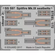   Eduard Accessory Spitfire Mk.IX seatbelts STEEL f.Eduard Accessory 1:72 (SS597)