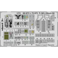 Eduard Accessory F-16CJ Block 50 for Tamiya 1:72 (SS672)