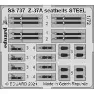   Eduard Accessory Z-37A seatbelts STEEL 1/72 for EDUARD 1:72 (SS737)