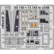 Eduard Accessory Ar 234B 1/72 for DRAGON 1:72 (SS740)