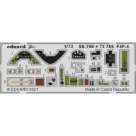 Eduard Accessory F4F-4, for ARMA HOBBY 1:72 (SS755)