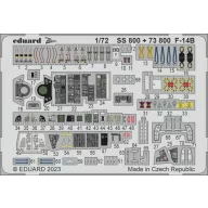 Eduard Accessory F-14B 1/72 ACADEMY 1:72 (SS800)