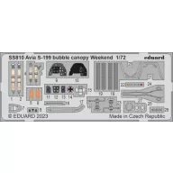   Eduard Accessory S-199 bubble canopy Weekend 1/72 EDUARD 1/72 (SS810)