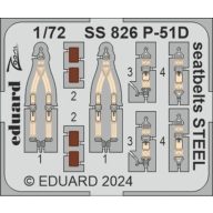 Eduard Accessory P-51D seatbelts STEEL 1:72 (SS826)