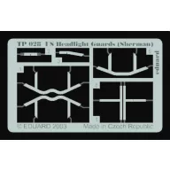 Eduard Accessory US Headlight Guards (Sherman) 1:35 (TP028)