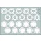 Eduard Accessory M-113 wheel mask 1:35 (XT073)