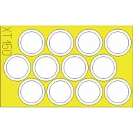   Eduard Accessory M7 Priest wheel masks für Academy Bausatz 1:35 (XT150)