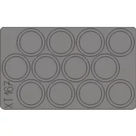  Eduard Accessory M-7 Mid production wheels masks (DRA) 1:35 (XT167)