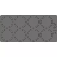   Eduard Accessory RSO Pak 40/4 75mm wheel masks for Dragon 1:35 (XT169)
