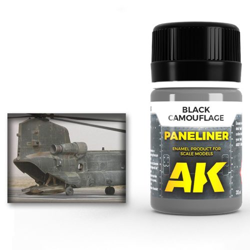 AK Effects Panelvonal kiemelő fekete színű gépekhez AK2075