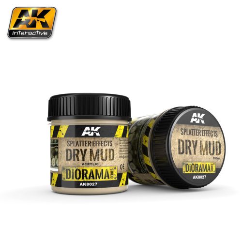 AK Dioramas Splatter effects Dry mud (Felverődések Száraz sár effekt) AK8027