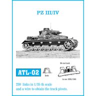   Friulmodel Tracks for Pz III (A-G) / Pz IV (A-D) 1:35 (ATL-002)