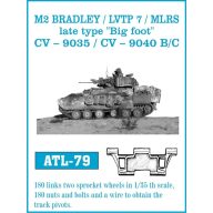   Friulmodel Tracks for M2 Bradley/LVTP 7/MLRS late 'Big foot' 1:35 (ATL-079)