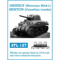   Friulmodel Tracks for GRIZZLY (Sherman M4A1) SEXTON (Canadian tracks) 1:35 (ATL-127)