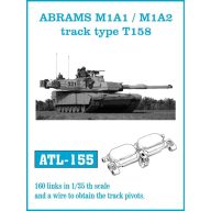   Friulmodel Tracks for ABRAMS M1A1 / M1A2 track type T158 1:35 (ATL-155)