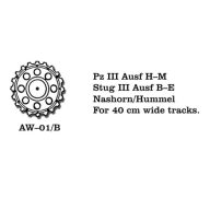   Friulmodel Tracks for Pz III (E-M) / Stug III (A-B) Nashorn 40 cm breit Nashorn 40 cm breit 1:35 (AW-01/B)
