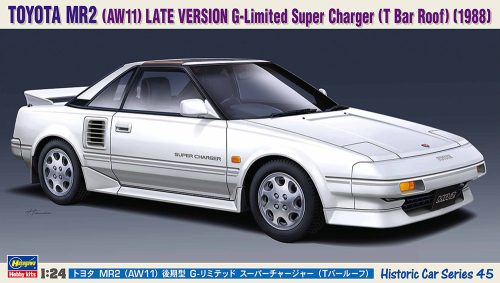 Hasegawa HC45 TOYOTA MR2 (AW11) LATE VERSION G-Limited Super Charger (T Bar Roof) 1:24