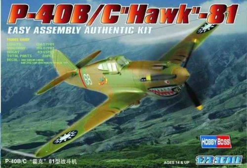 Hobby Boss P-40B/C ''HAWK''-81A 1:72 (80209)