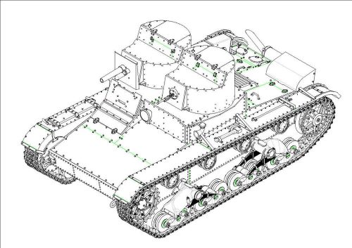 Hobby Boss Soviet T-26 Light Infantry Tank Mod 1931 1:35 (82494)