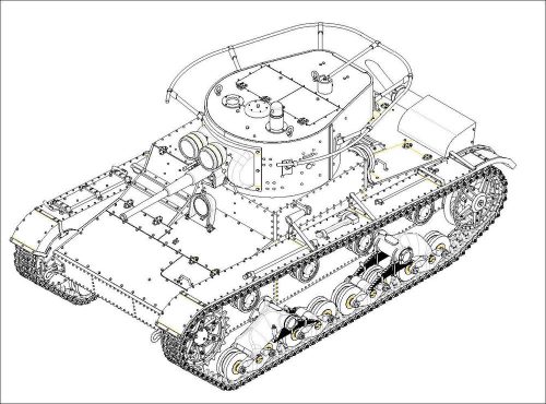 Hobby Boss Soviet T-26 Light Infantry Tank Mod.1935 1:35 (82496)