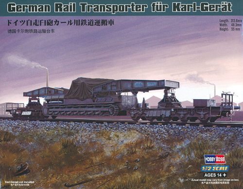 Hobby Boss German Rail Transporter für Karl-Gerät 1:72 (82906)