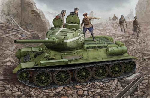Hobby Boss Russian T-34/85 (1944 flattened turret) tank 1:48 (84807)