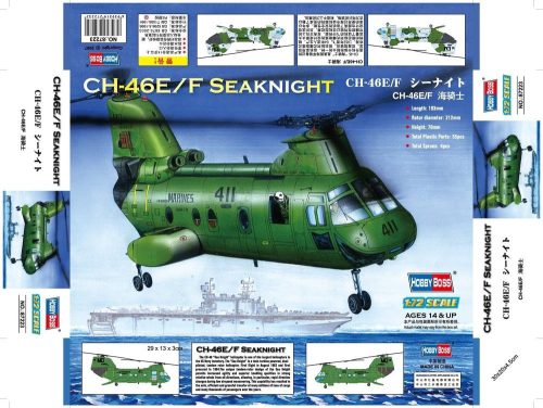 Hobby Boss American CH-46F ''sea knight'' 1:72 (87223)