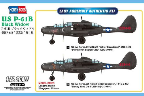 Hobby Boss US P-61B Black Widow 1:72 (87262)