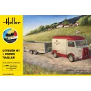 Heller STARTER KIT Citroen HY + Goods Trailer 1:24 (52331)