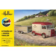 Heller STARTER KIT Citroen HY + Goods Trailer 1:24 (52331)