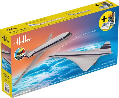Heller STARTER KIT Caravelle + Concorde 1:100 (52333)