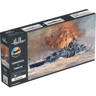 Heller STARTER KIT Bismarck + Tirpitz TWINSET 1:400 (55078)