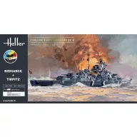 Heller STARTER KIT Bismarck + Tirpitz TWINSET 1:400 (55078)