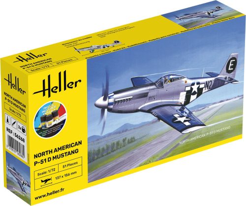 Heller STARTER KIT P-51 Mustang 1:72 (56268)