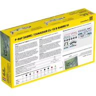   Heller STARTER KIT F-86F SABRE / CANADAIR CL-13 B Sabre VI 1:72 (56277)