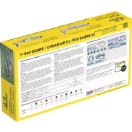   Heller STARTER KIT F-86F SABRE / CANADAIR CL-13 B Sabre VI 1:72 (56277)