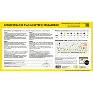   Heller STARTER KIT SA 316 Alouette III Gendarmerie 1:72 (56286)