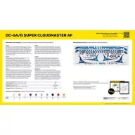 Heller STARTER KIT DC-6A/B Super Cloudmaster AF 1:72 (56315)