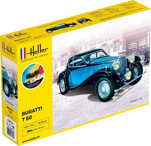Heller STARTER KIT Bugatti T 50 1:24 (56706)