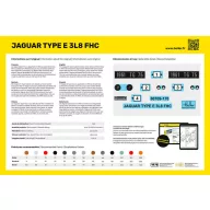 Heller STARTER KIT Jaguar Type E 3L8 FHC 1:24 (56709)