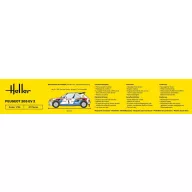 Heller STARTER KIT Peugeot 205 EV 2 1:24 (56716)
