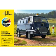   Heller STARTER KIT RENAULT Estafette Gendarmerie New Mould 1:24 (56742)