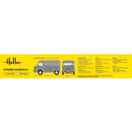 Heller STARTER KIT Citroen Fourgon Hy Tube 1:24 (56768)