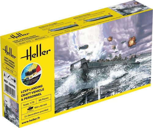 Heller STARTER KIT LCVP Landungsboot + Figures 1:72 (56995)